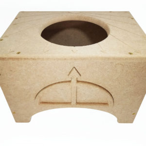 Banco Suporte para Atabaque Oxóssi – Cru