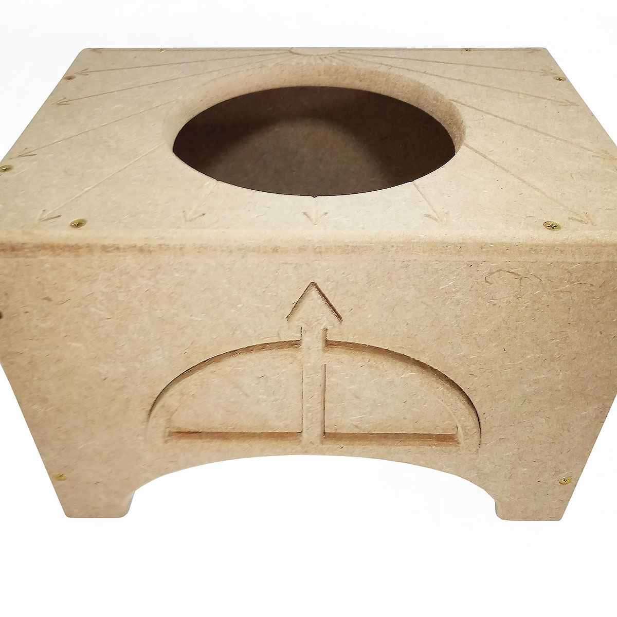 Banco Suporte para Atabaque Oxóssi – Cru