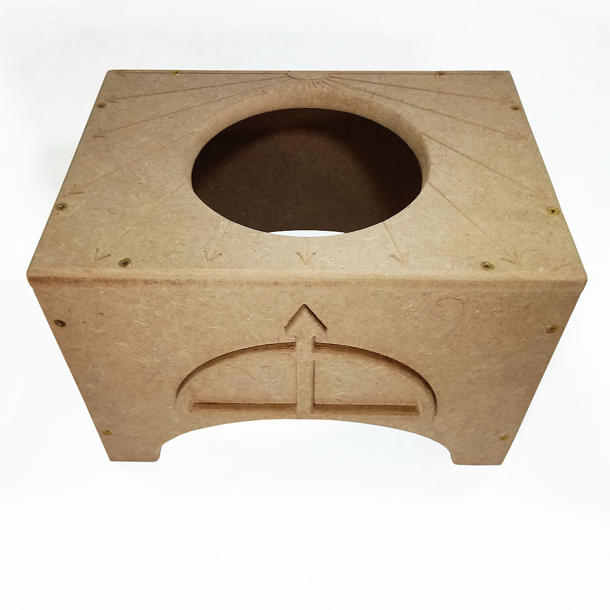 Banco Suporte para Atabaque Oxóssi – Cru - Imagem 2