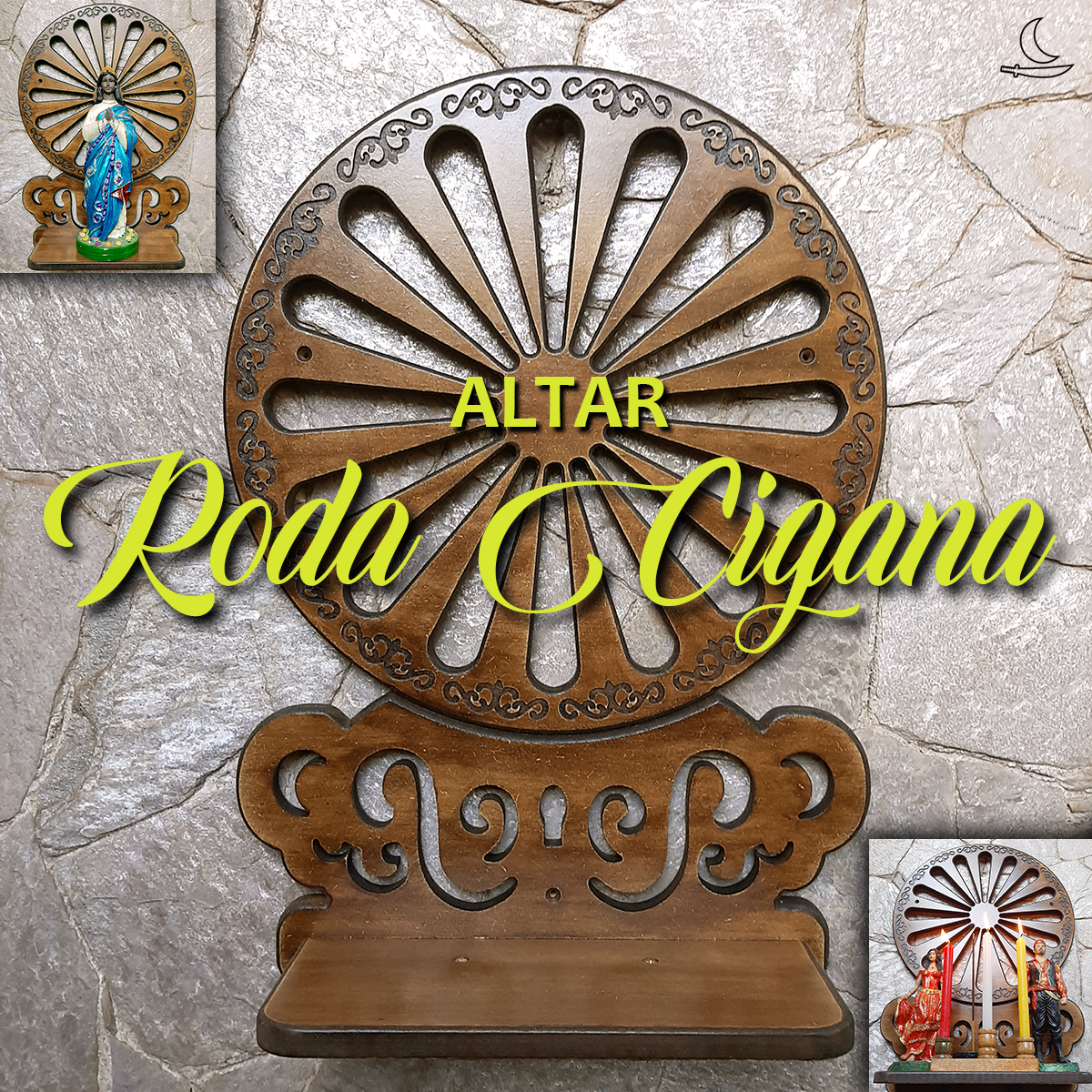 Altar Roda Cigana (grande) - Pátina
