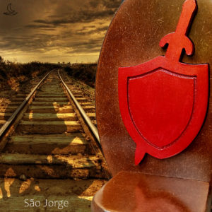 Mini Altar / Oratório Ogum - Imbuia