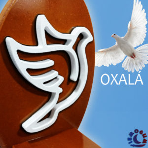 Mini Altar / Oratório Oxalá - Imbuia