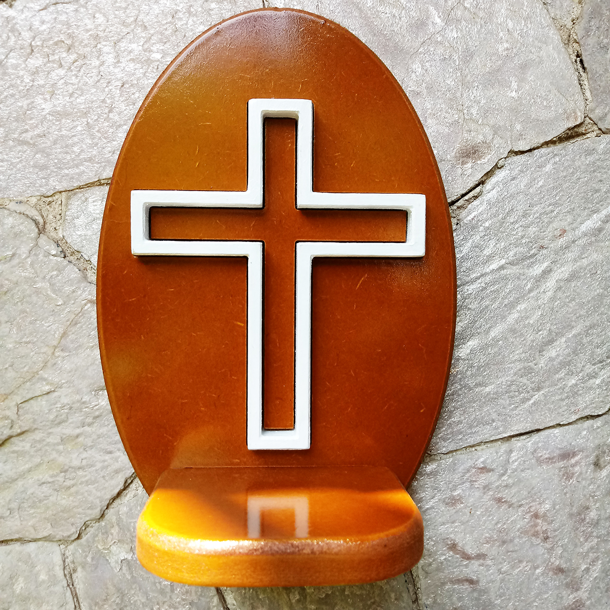 Mini Altar / Oratório Preto Velho - Imbuia - Imagem 6