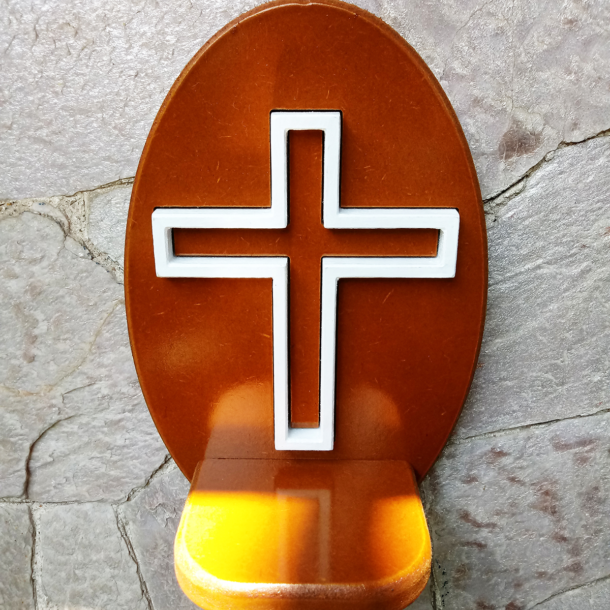 Mini Altar / Oratório Preto Velho - Imbuia - Imagem 8