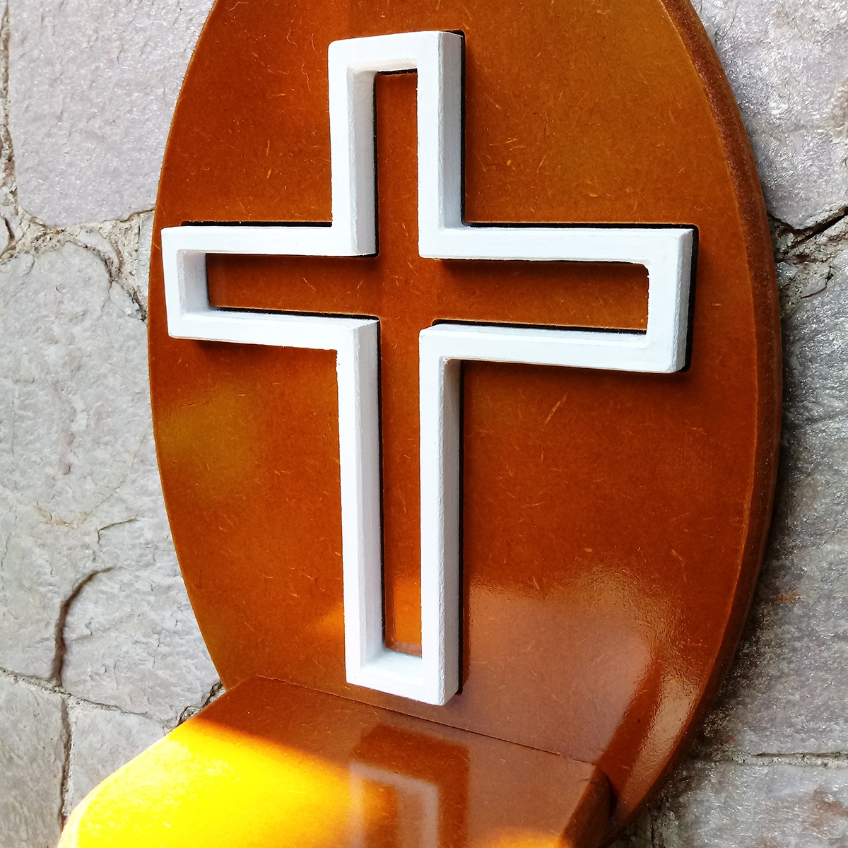 Mini Altar / Oratório Preto Velho - Imbuia - Imagem 9