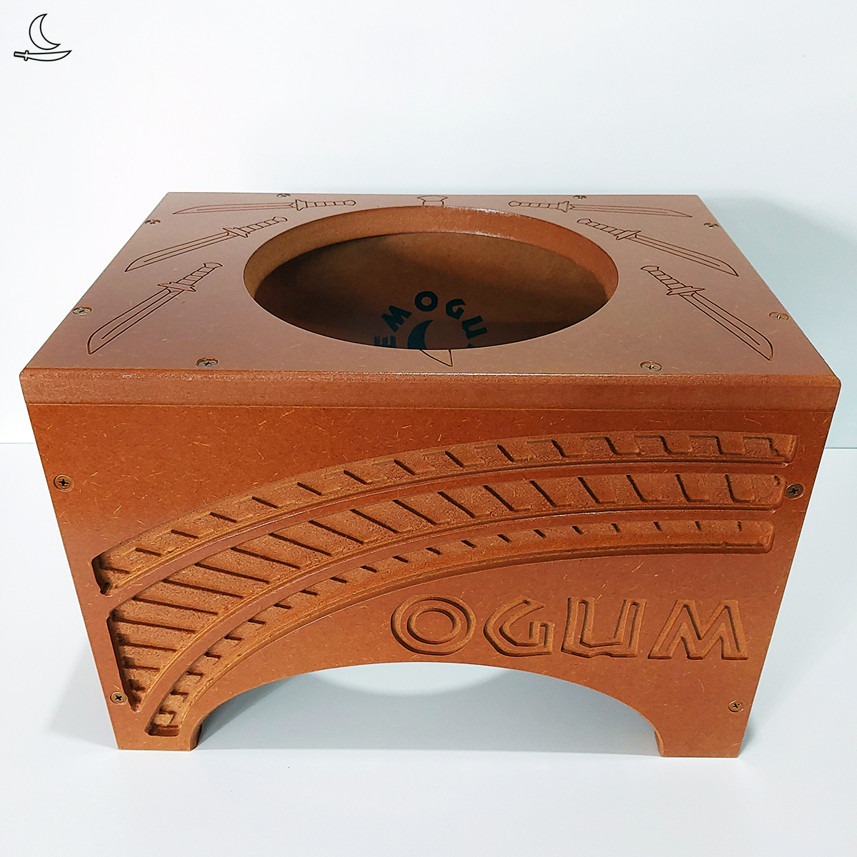 Banco Suporte para Atabaque Ogum - Trilho - Imagem 2