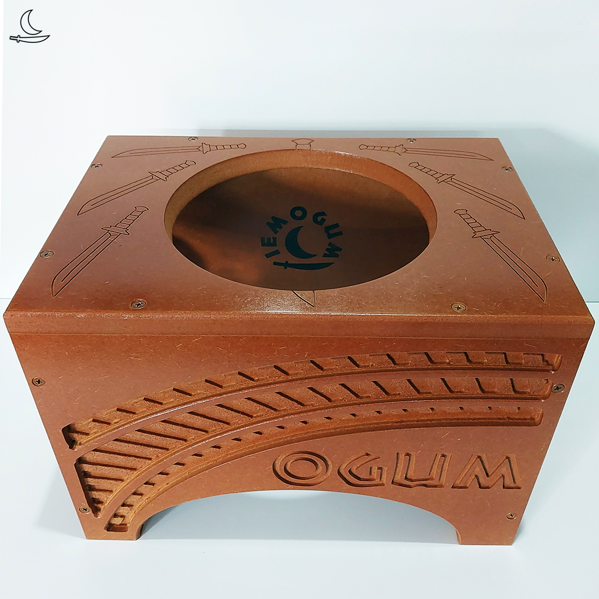 Banco Suporte para Atabaque Ogum - Trilho - Imagem 5