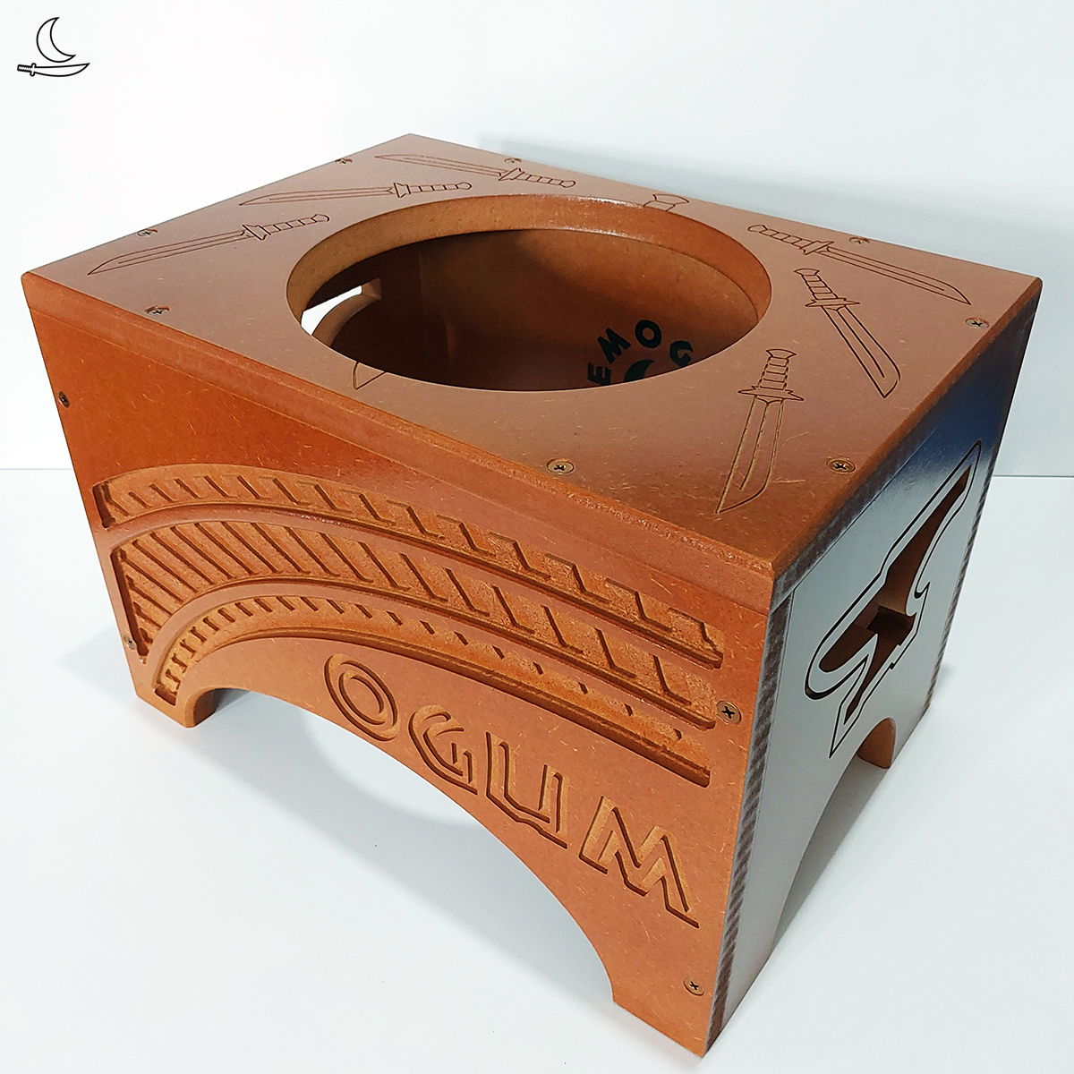 Banco Suporte para Atabaque Ogum - Trilho - Imagem 6