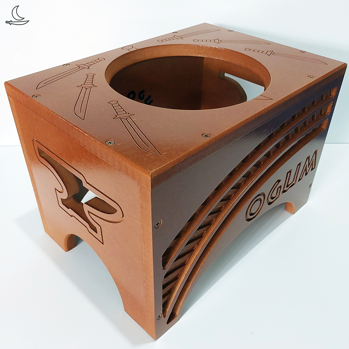 Banco Suporte para Atabaque Ogum - Trilho - Imagem 7