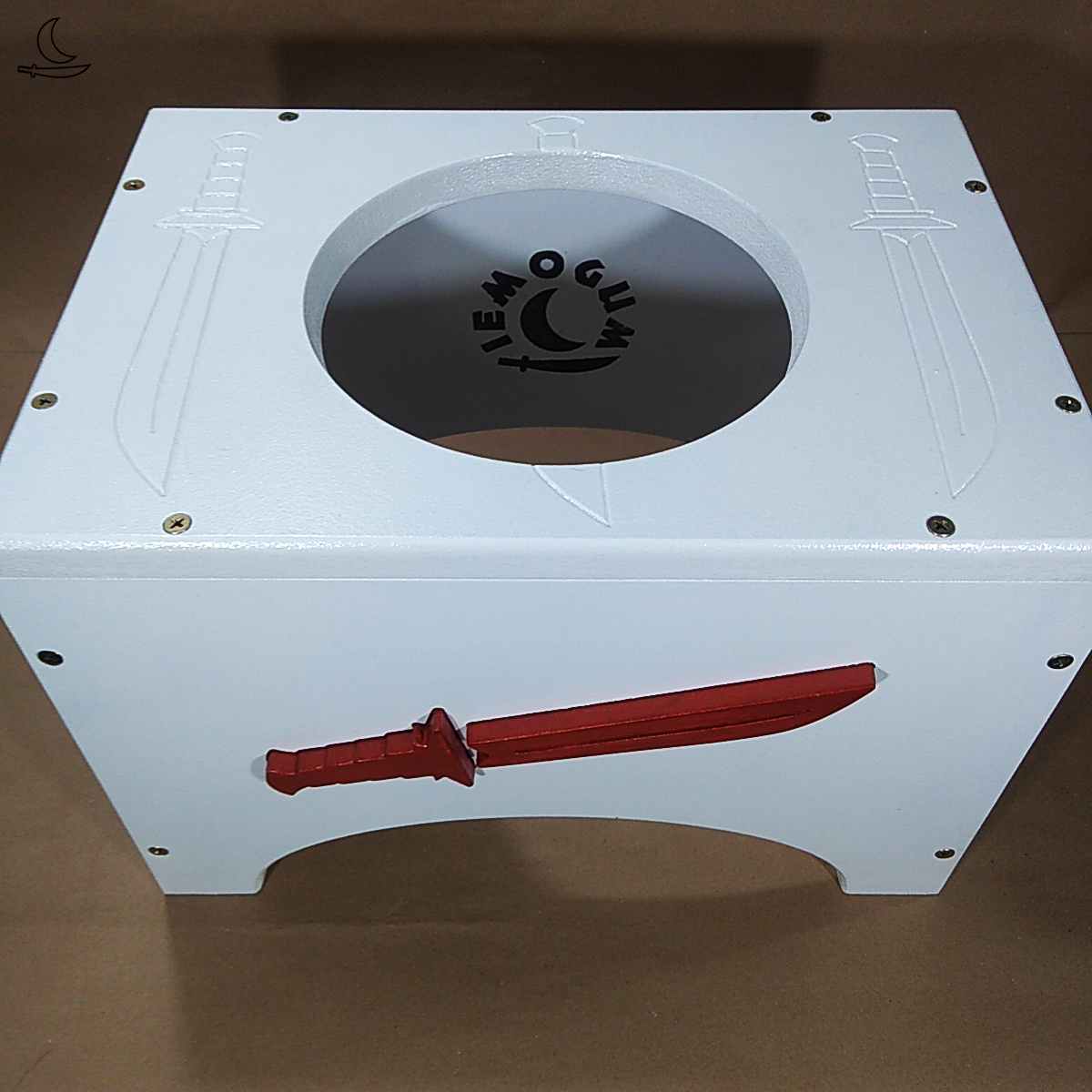 Banco Suporte para Atabaque Ogum - Branco - Imagem 4