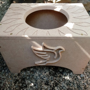 Banco Suporte para Atabaque Oxalá – Cru