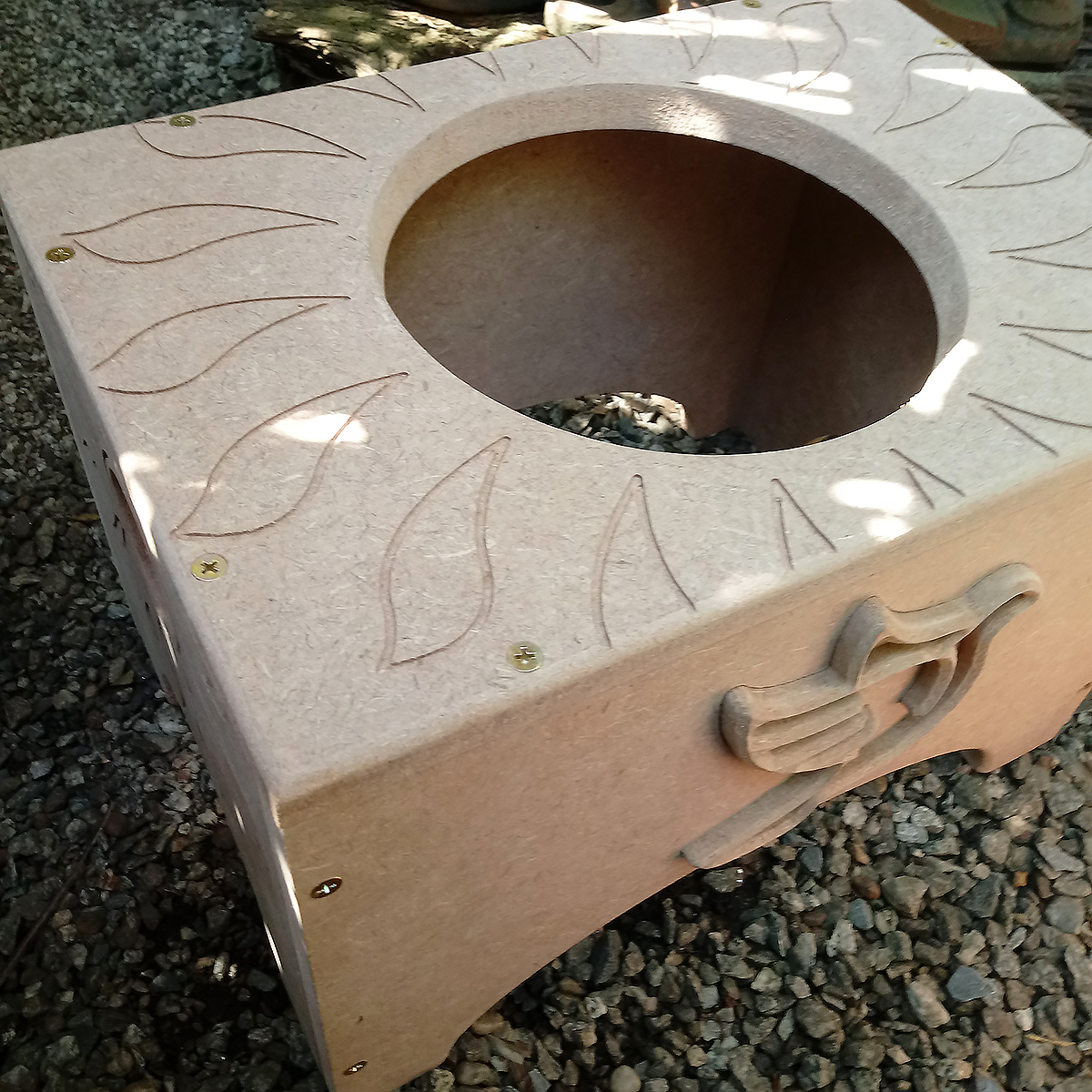 Banco Suporte para Atabaque Oxalá – Cru - Imagem 4