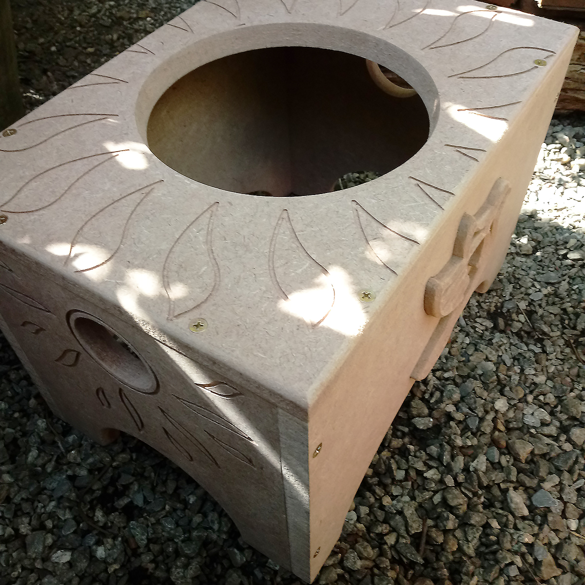 Banco Suporte para Atabaque Oxalá – Cru - Imagem 7