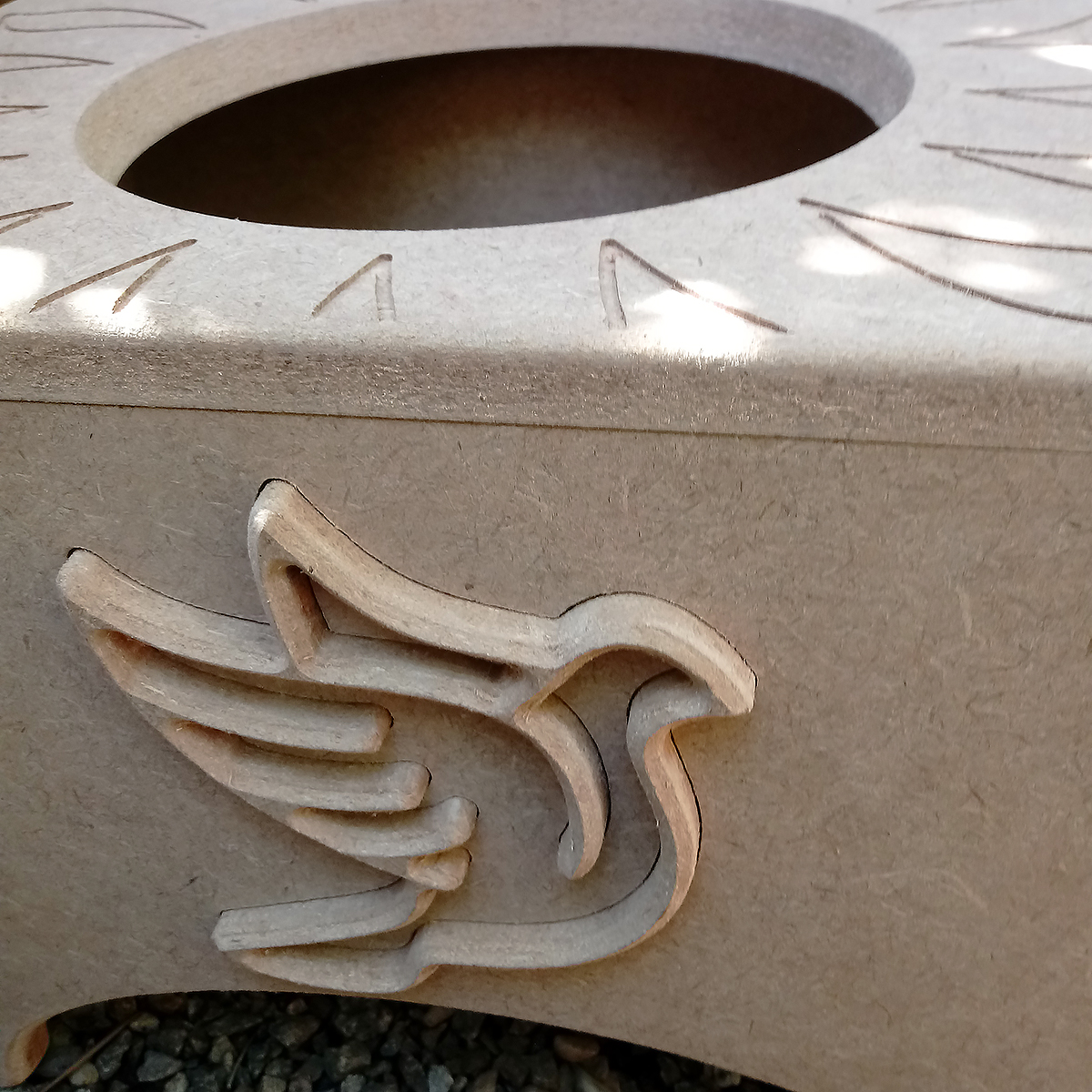 Banco Suporte para Atabaque Oxalá – Cru - Imagem 10