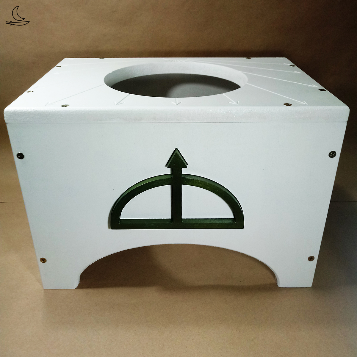 Banco Suporte para Atabaque Oxóssi - Branco