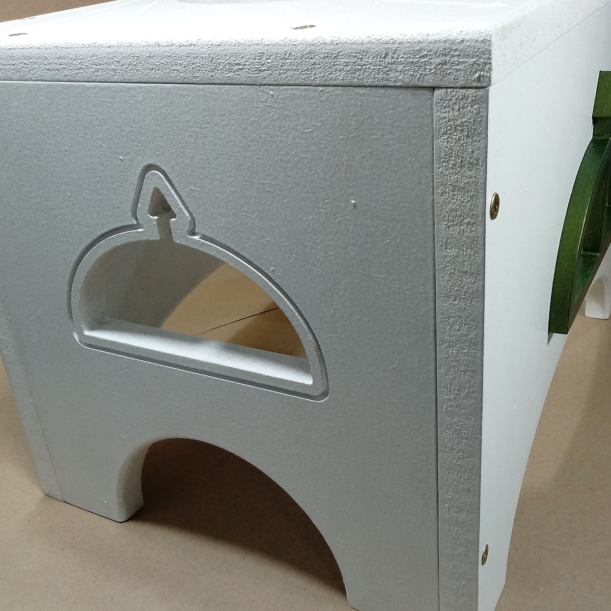 Banco Suporte para Atabaque Oxóssi - Branco - Imagem 5