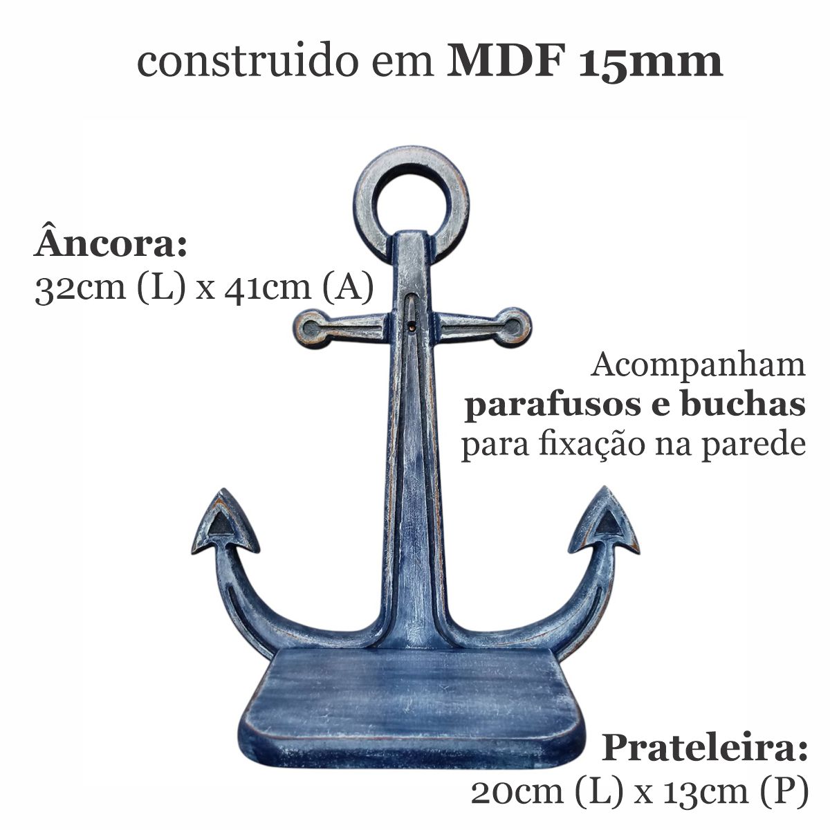 Altar Marinheiro de Umbanda - MDF 15mm - Pátina Artesanal - Imagem 4