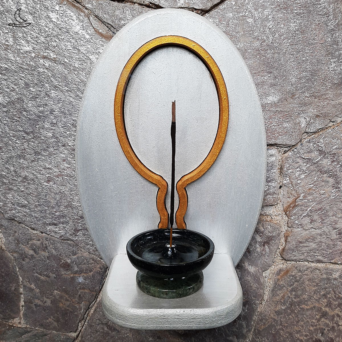 Mini Altar / Oratório Oxum – Branco e Ouro - Imagem 4