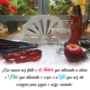 Meia Roda Cigana de Mesa - Branca