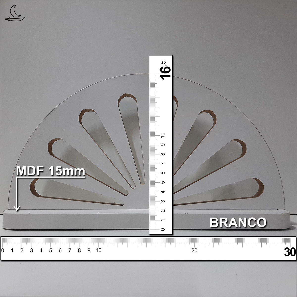 Meia Roda Cigana de Mesa - Branca - Imagem 3