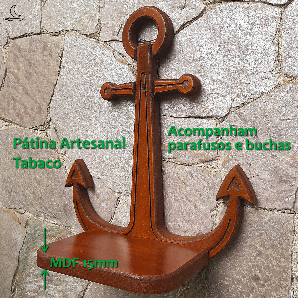 Altar Marinheiros (Âncora) - Pátina - Imagem 2