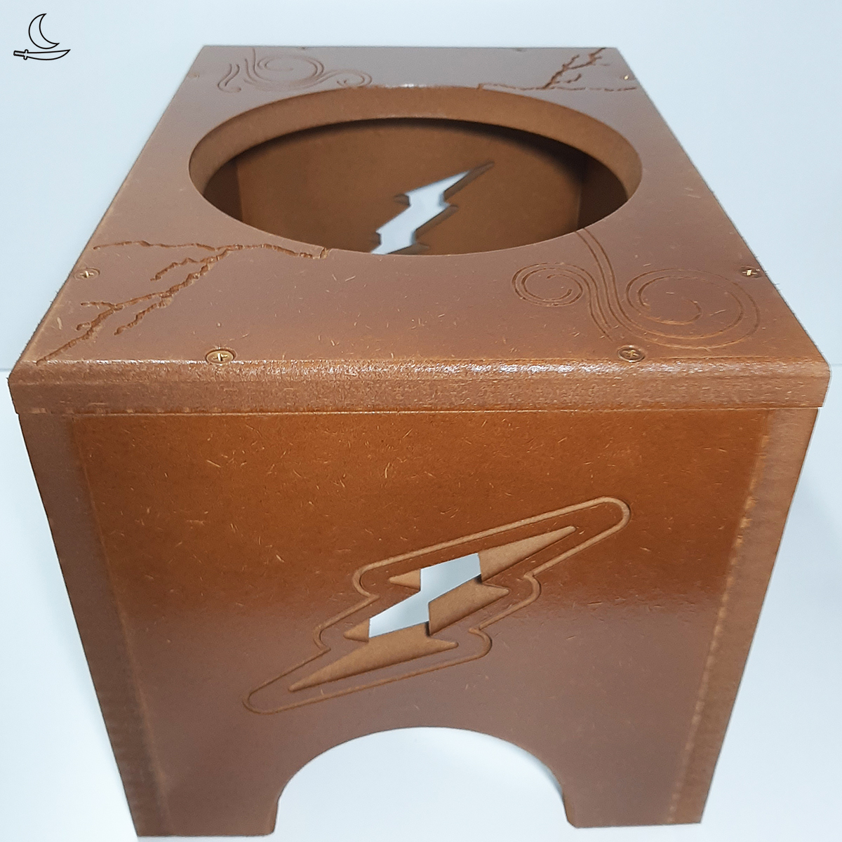 Banco Suporte para Atabaque Iansã - Imbúia - Imagem 9