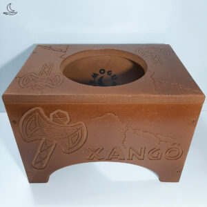 Banco Suporte para Atabaque Rei Xangô