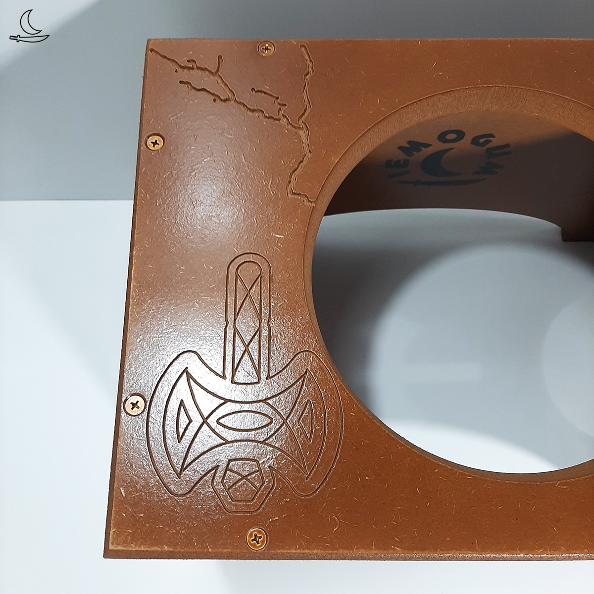 Banco Suporte para Atabaque Rei Xangô - Imagem 6