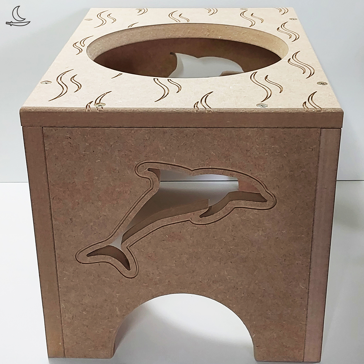 Banco Suporte para Atabaque Iemanjá - Concha - Cru - Imagem 9