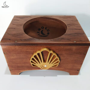 Banco Suporte para Atabaque Iemanjá - Concha - Pátina