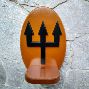 Mini Altar / Oratório Exu - Imbuia