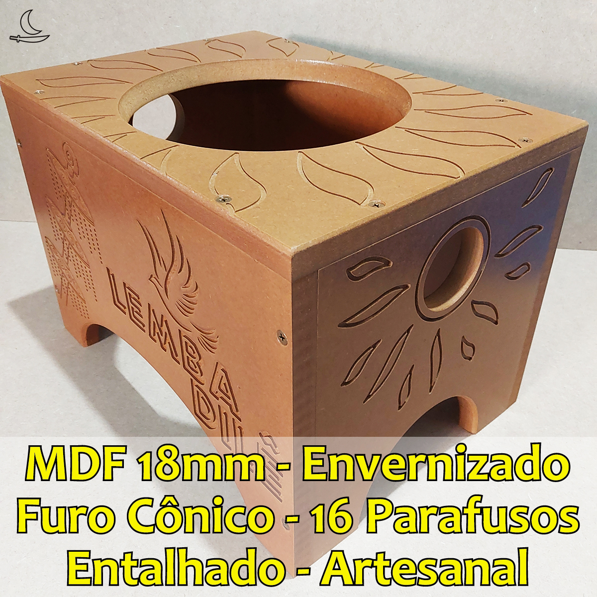 Banco Suporte para Atabaque Lemba Dilê - Imagem 3