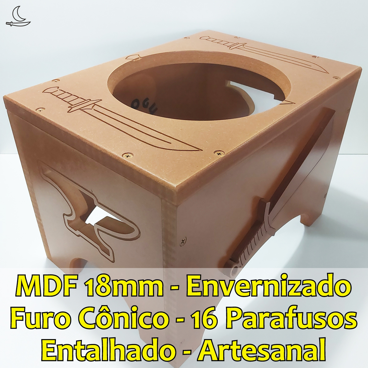 Banco Suporte para Atabaque Ogum - Ferramenta - Imagem 3