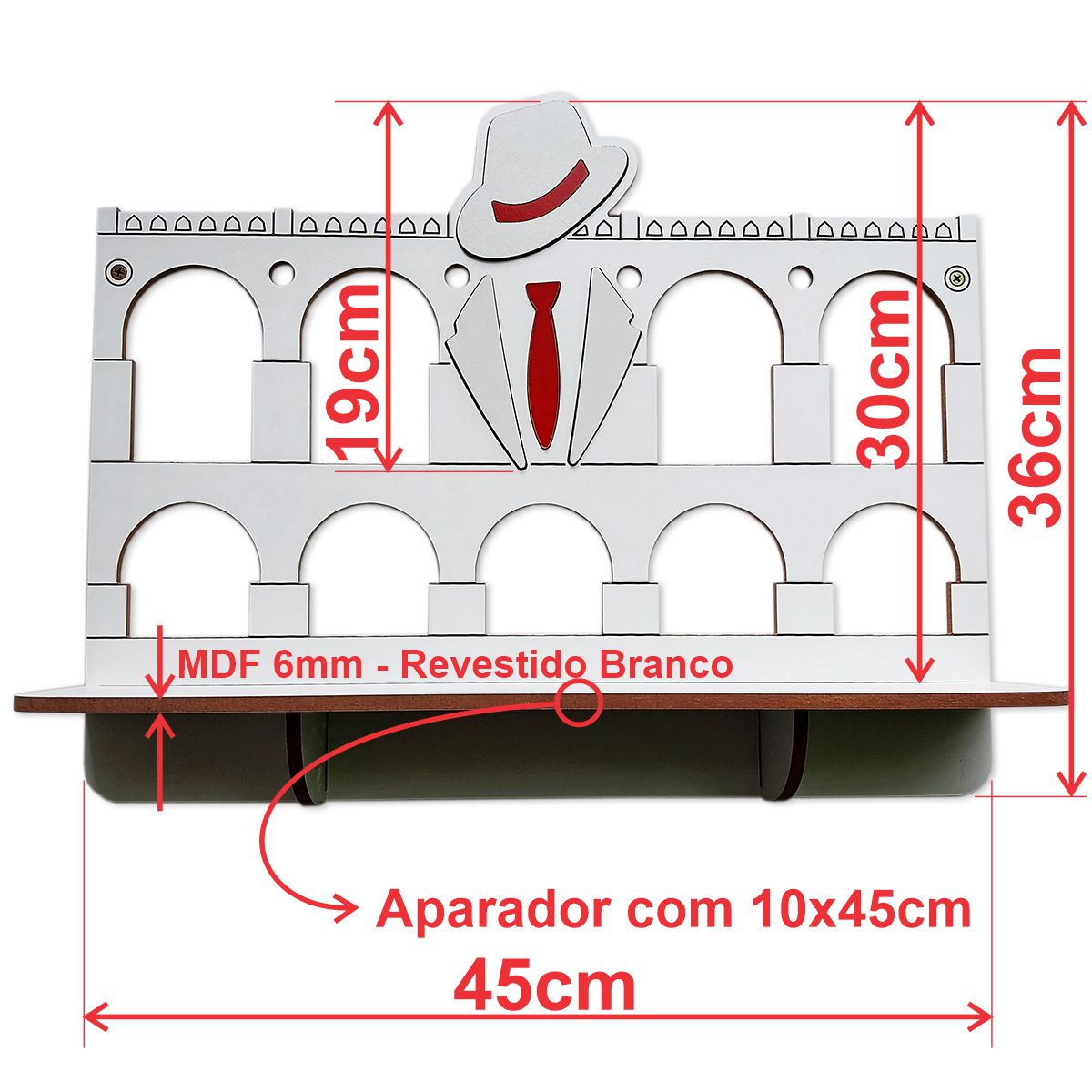 Altar de Zé Pilintra Grande - Modelo Lapa - mdf 6mm Premium - Imagem 3