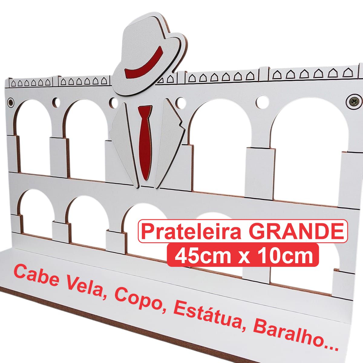 Altar de Zé Pilintra Grande - Modelo Lapa - mdf 6mm Premium - Imagem 6