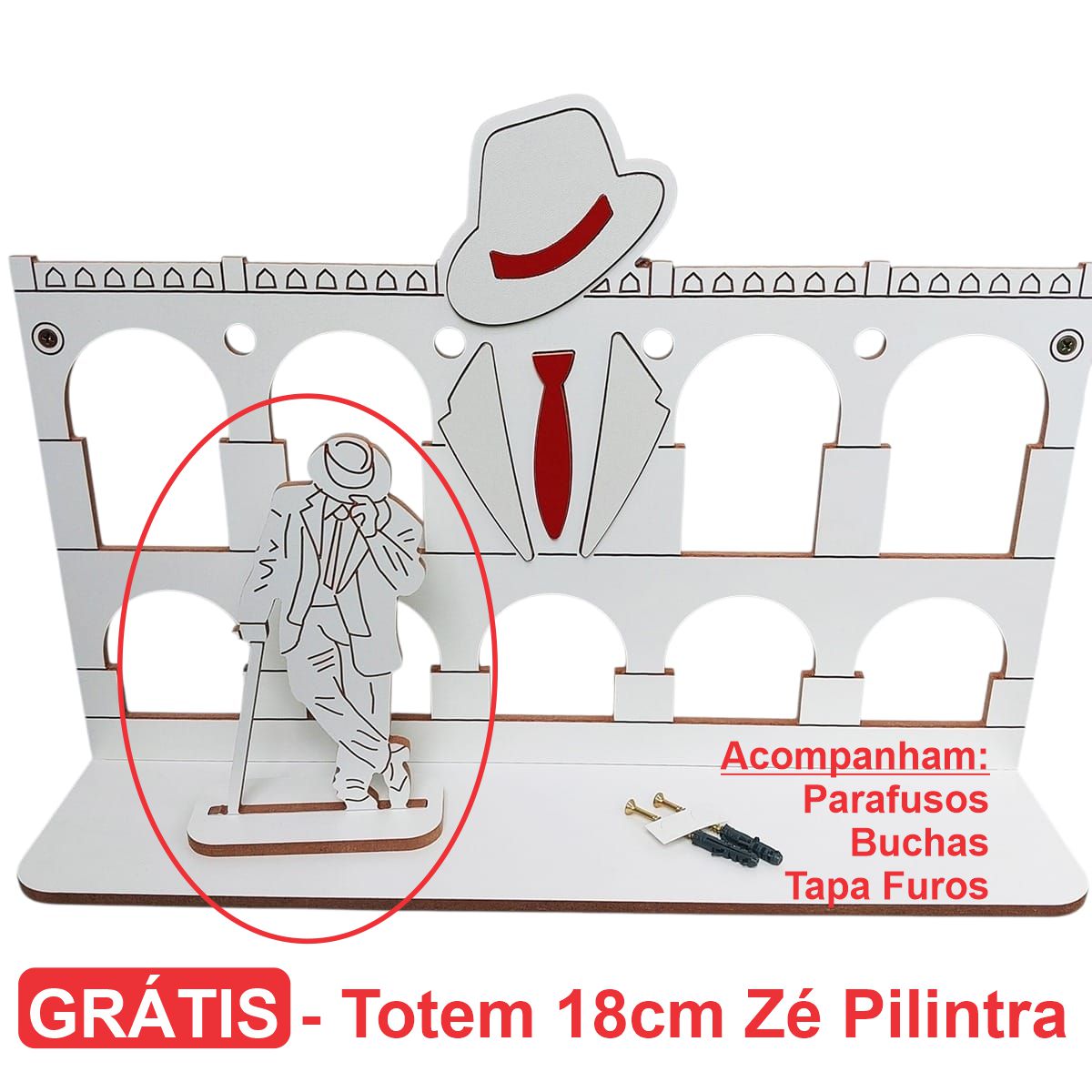 Altar de Zé Pilintra Grande - Modelo Lapa - mdf 6mm Premium - Imagem 7