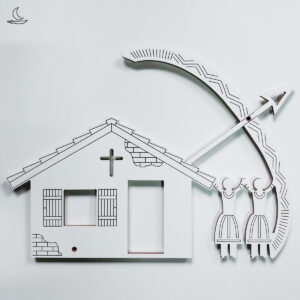 Preto Velho, Erê e Caboclo - Decoração de Altar