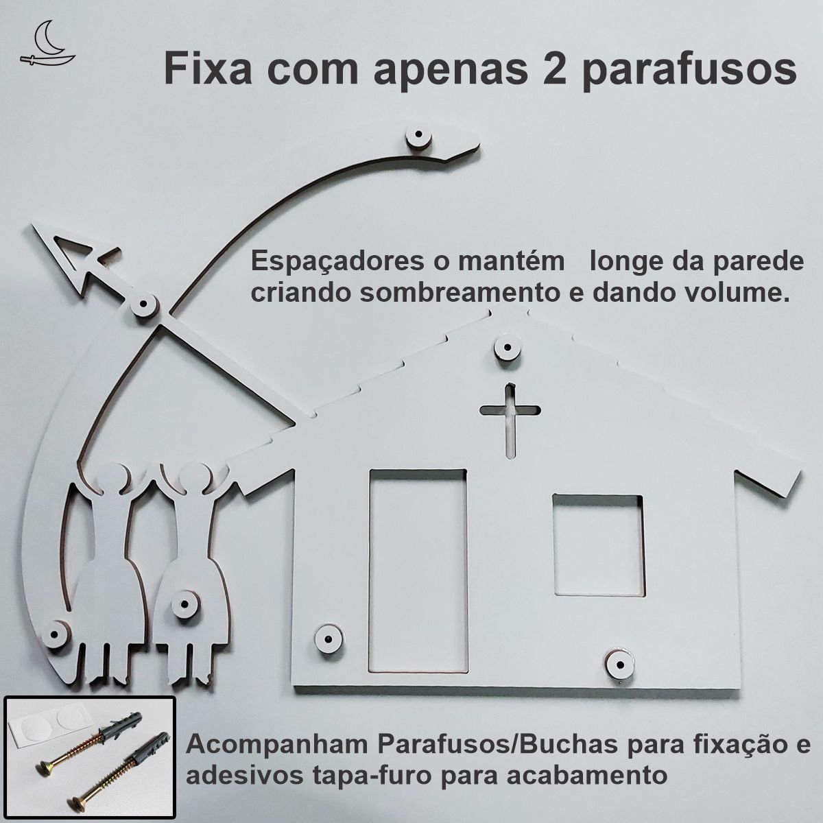 Preto Velho, Erê e Caboclo - Decoração de Altar - Imagem 6