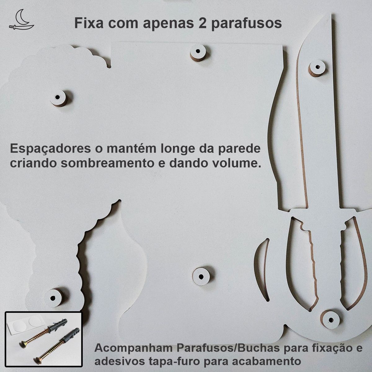 Ogum, Oxaguiã e Iemanjá - Decoração de Altar - Imagem 5