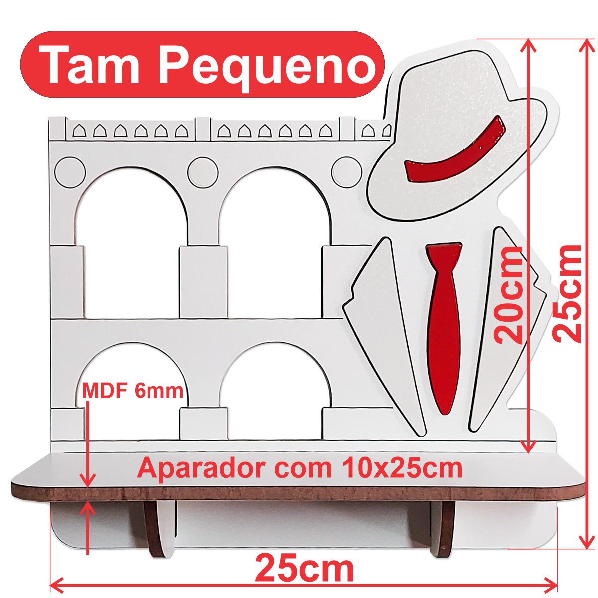 Altar para Malandro Zé Pilintra – Compacto - Mdf 6mm - Imagem 3