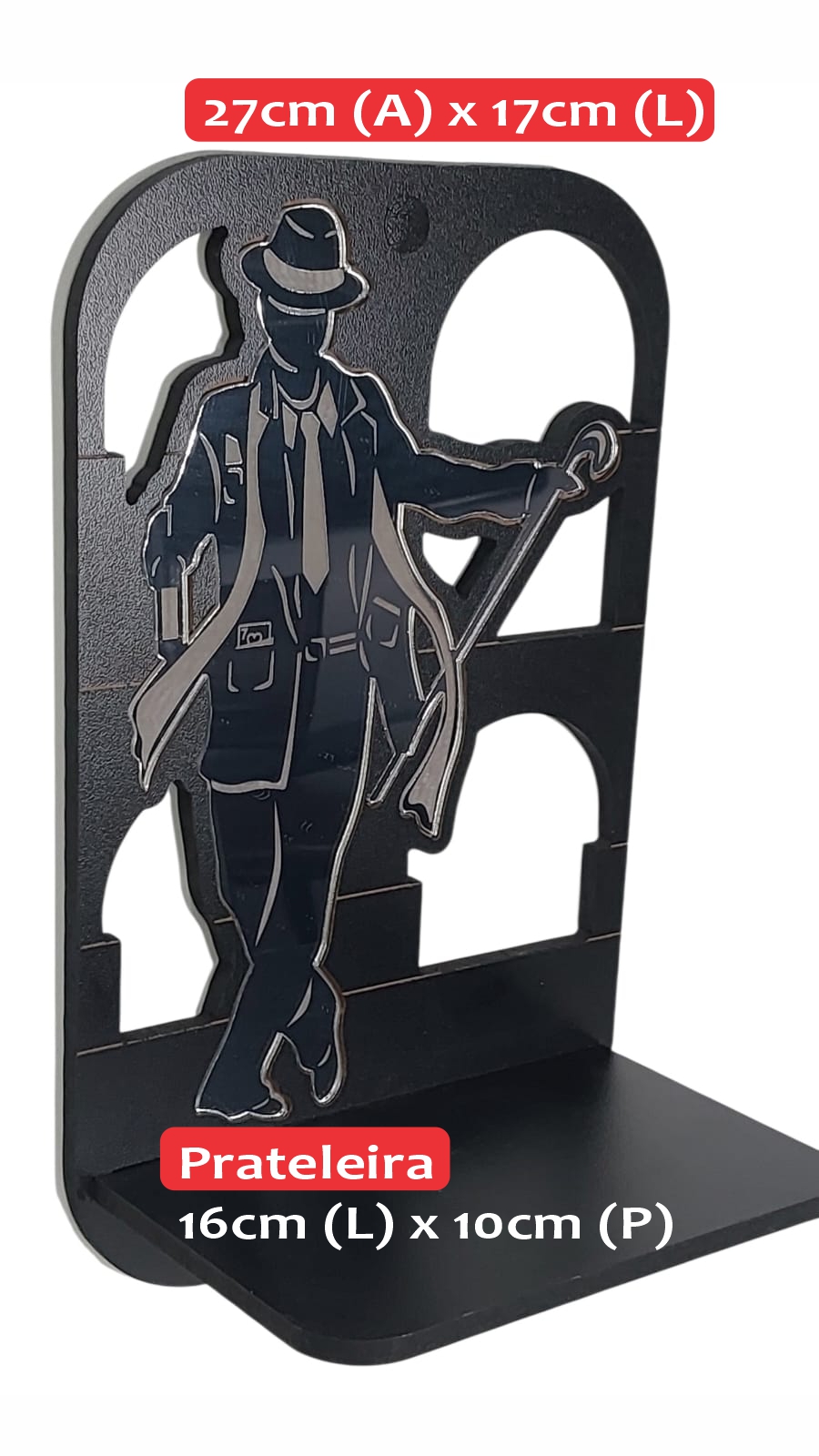 Mini Altar Zé Pilintra Parede Proteção Acrílico Espelhado - Imagem 2