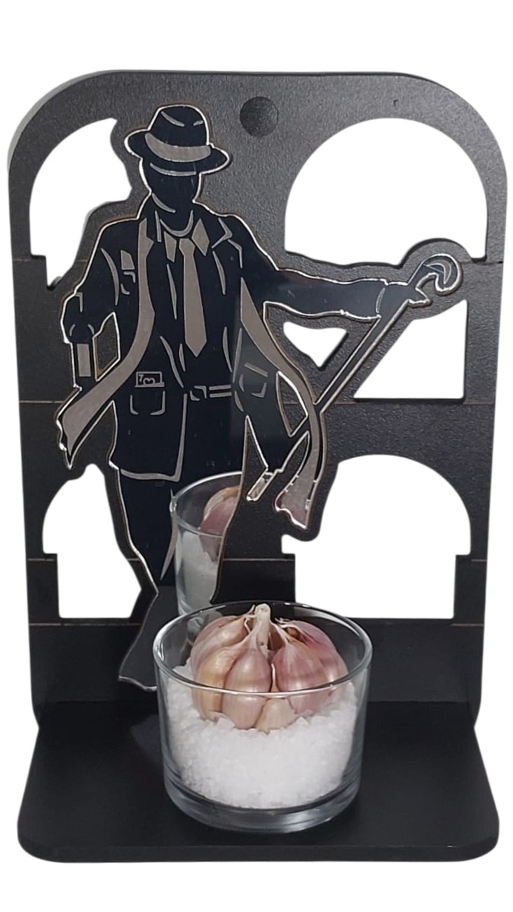 Mini Altar Zé Pilintra Parede Proteção Acrílico Espelhado - Imagem 4