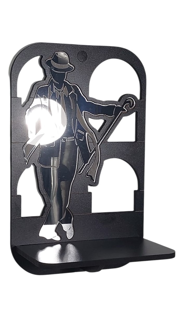Mini Altar Zé Pilintra Parede Proteção Acrílico Espelhado - Imagem 7