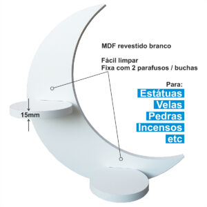 Altar Lua Crescente / Branco / Parede