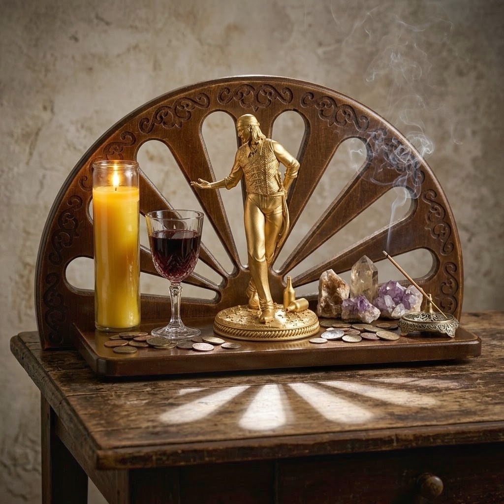Altar Cigano Decorativo para Mesa - Pátina Artesanal - Imagem 7