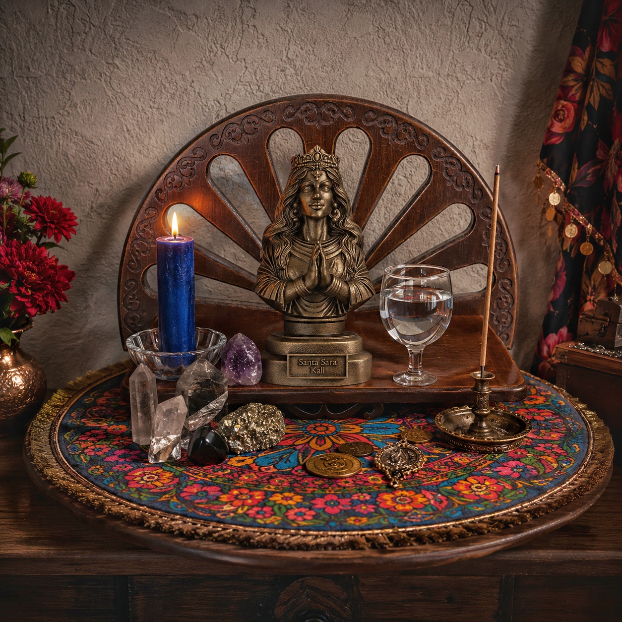 Altar Cigano Decorativo para Mesa - Pátina Artesanal - Imagem 5